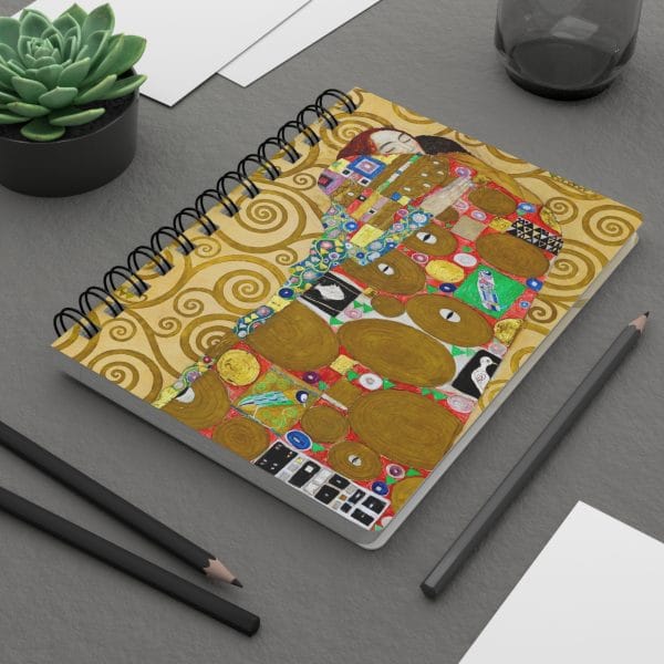 Gustav Klimt Fulfilment - Artistic Spiral Bound Journal - Perfect for Creative Minds & Gifts - Image 8