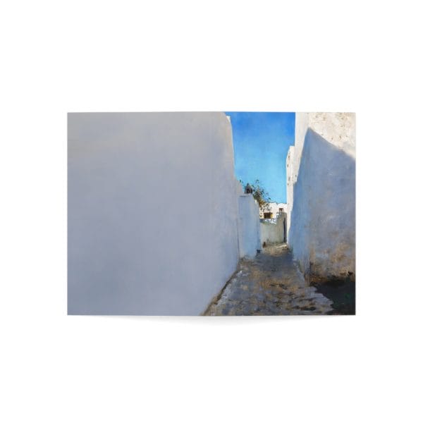 John Singer Sargent A Moroccan Street Scene 1879 - 1880 - Elegant Blank Greeting Cards Set - Perfect for All Occasions 1, 10, 30, or 50pcs - Image 3