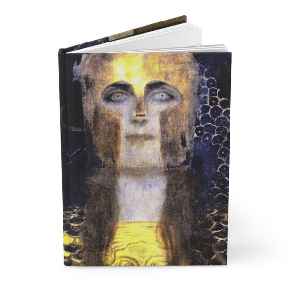 Gustav Klimt - Pallas Athena - Hardcover Journal - Artistic Matte Finish - Ruled Line for Inspiration and Reflection