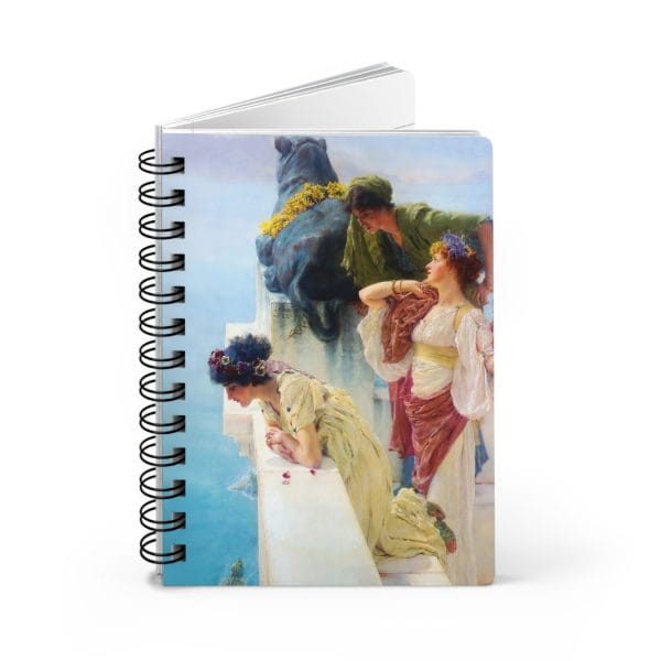 Lawrence Alma-Tadema - A Coign of Vantage - Elegant Spiral Bound Journal with Artistic Design