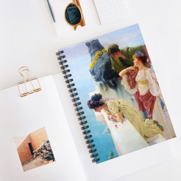 Lawrence Alma-Tadema Masterpiece - A Coign of Vantage - Elegant Spiral Notebook - Artistic Design for Creative Minds - Image 5