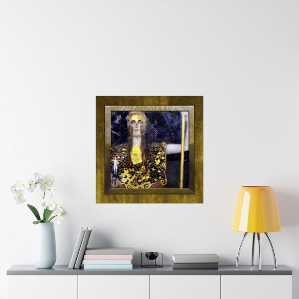 Gustav Klimt Pallas Athena - Matte Vertical Poster - Pallas Athena Artwork Print for Home Decor - Image 11