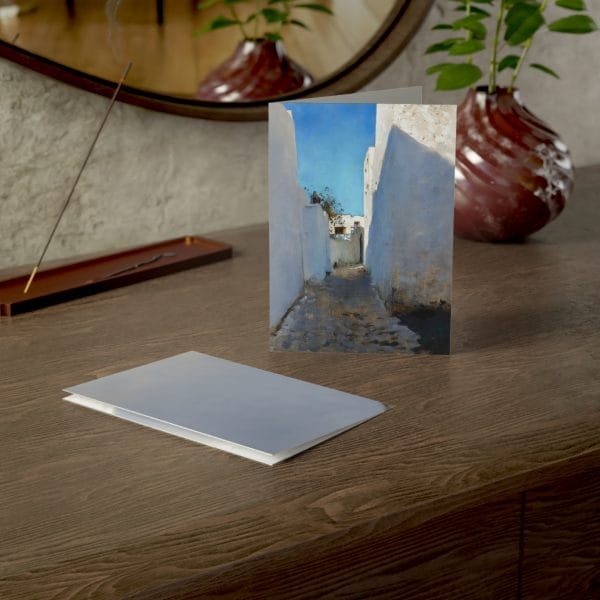 John Singer Sargent A Moroccan Street Scene 1879 - 1880 - Elegant Blank Greeting Cards Set - Perfect for All Occasions 1, 10, 30, or 50pcs - Image 11