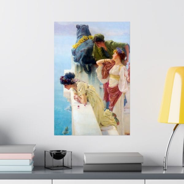 Lawrence Alma-Tadema - A Coign of Vantage 1895 - Elegant Matte Vertical Posters - Art of Observation - Image 6