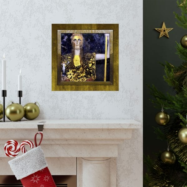 Gustav Klimt Pallas Athena - Matte Vertical Poster - Pallas Athena Artwork Print for Home Decor - Image 3