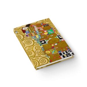 Gustav Klimt Fulfilment - Artistic Inspired Journal - Blank Pages for Creativity