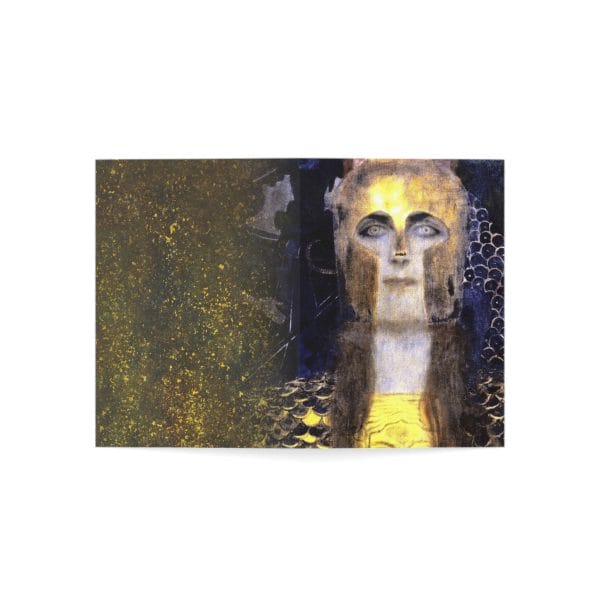 Gustav Klimt Pallas Athena - Elegant Greeting Cards Set - Artistic Design for Any Occasion (1, 10, 30, 50pcs) - Image 3