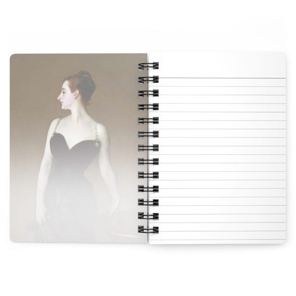 John Singer Sargent 1884 Classic - Madame X - Elegant Art Inspired Spiral Bound Journal - Perfect for Journaling, Line ruled - Image 4