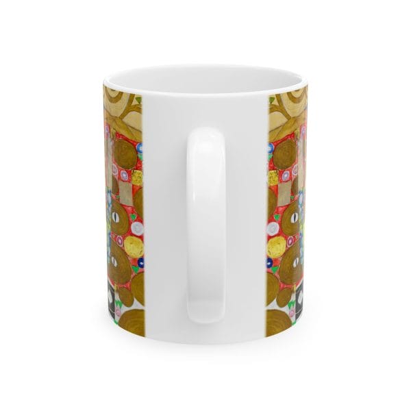 Gustav Klimt Fulfilment - Artistic Ceramic Mug - Unique Spiral Design for Coffee Lovers - Image 3