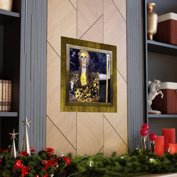 Gustav Klimt Pallas Athena - Matte Vertical Poster - Pallas Athena Artwork Print for Home Decor - Image 8