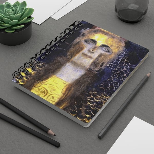 Gustav Klimt Pallas Athena - Mystical Spiral Bound Journal - Inspiring Art for Creative Minds - Image 8
