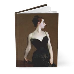 John Singer Sargent 1884 Classic - Madame X - Elegant Lady Art Hardcover Journal - Ruled Line - Beautiful Vintage Design for Writers & Artists