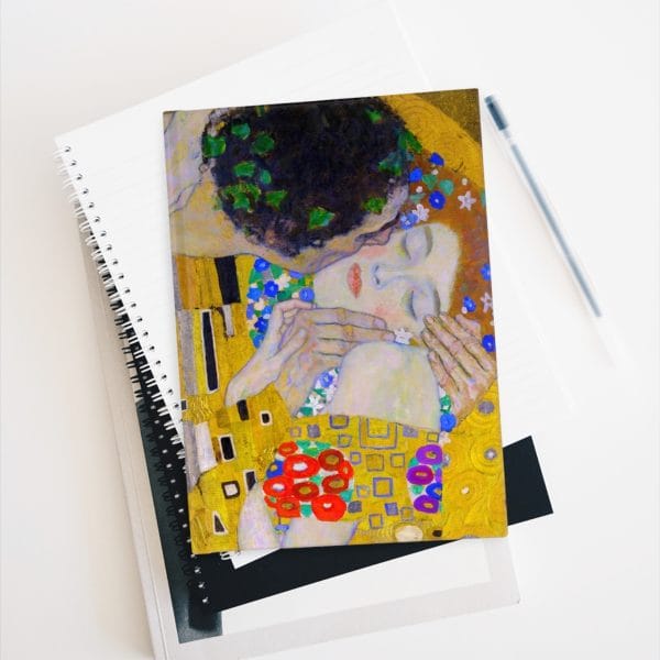 Gustav Klimt The Kiss - Artistic Love Journal - Blank - with Romantic Design - Image 5