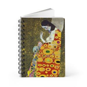 Gustav Klimt Hope II - Artistic Spiral Bound Journal - Perfect for Writers and Art Lovers