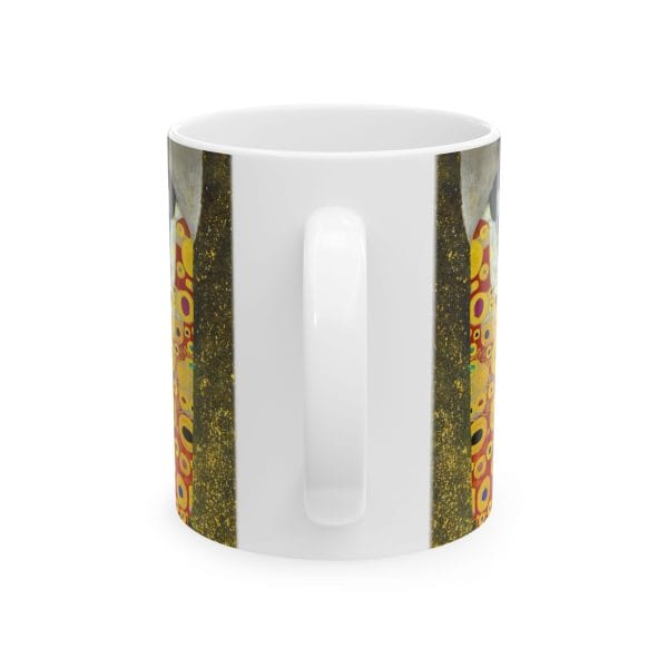 Gustav Klimt Hope II - Artistic Ceramic Mug - Colorful Abstract Design for Coffee Lovers - Image 3