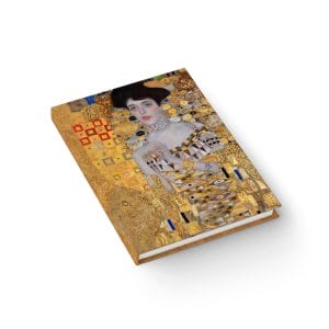 Gustav Klimt portrait of Adele Bloch-Bauer - Artistic Gold Journal - Elegant Blank Notebook for Creative Souls
