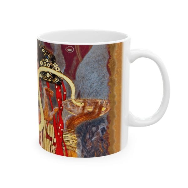 Gustav Klimt - Medicine - Detail - Artistic Ceramic Mug - Inspired by Klimt's Masterpieces - 11oz & 15oz - Image 4