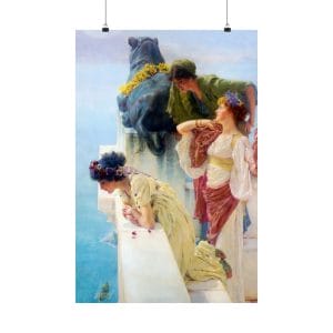 Lawrence Alma-Tadema - A Coign of Vantage 1895 - Elegant Matte Vertical Posters - Art of Observation