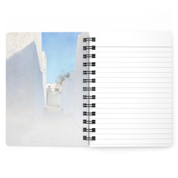John Singer Sargent A Moroccan Street Scene 1879 - 1880 - Meditative Spiral Bound Journal - Serene Street Scene Design - Image 3