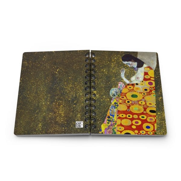 Gustav Klimt Hope II - Artistic Spiral Bound Journal - Perfect for Writers and Art Lovers - Image 7