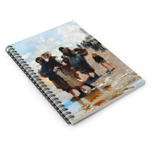 John Singer Sargent - En Route pour la Pêche - Artistic Spiral Notebook - Ruled Lines, Journal, Gift for Students, Elegant Writing Pad - Image 3