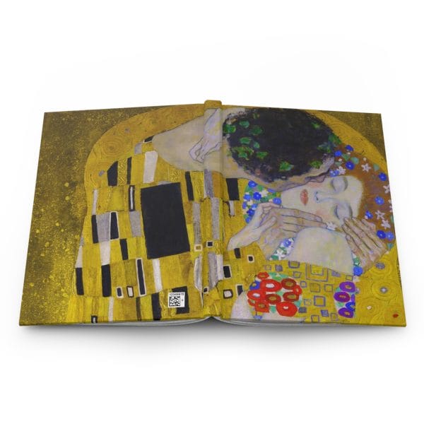 Gustav Klimt The Kiss - Artistic Hardcover Journal - Ruled Line - Romantic Kiss Design - Image 5
