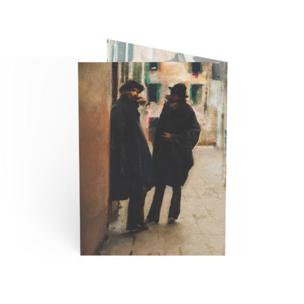 John Singer Sargent Iconic - Street in Venice, Artistic Vintage Greeting Cards Set - 1 to 50pcs - Perfect for Writing Personal Messages - Image 2