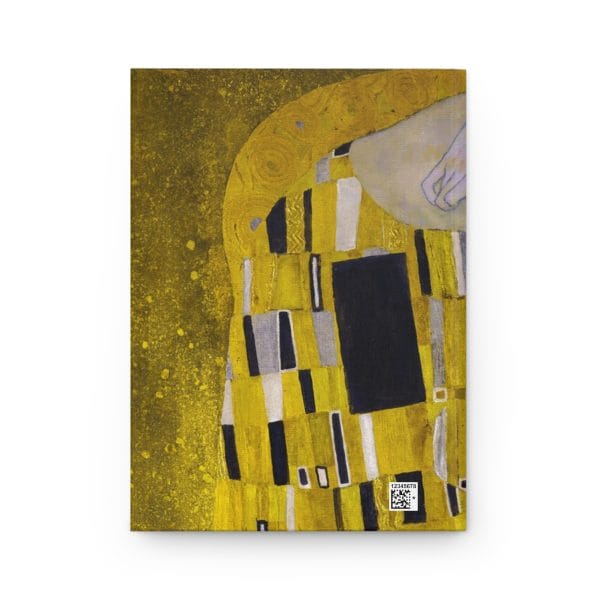 Gustav Klimt The Kiss - Artistic Hardcover Journal - Ruled Line - Romantic Kiss Design - Image 3