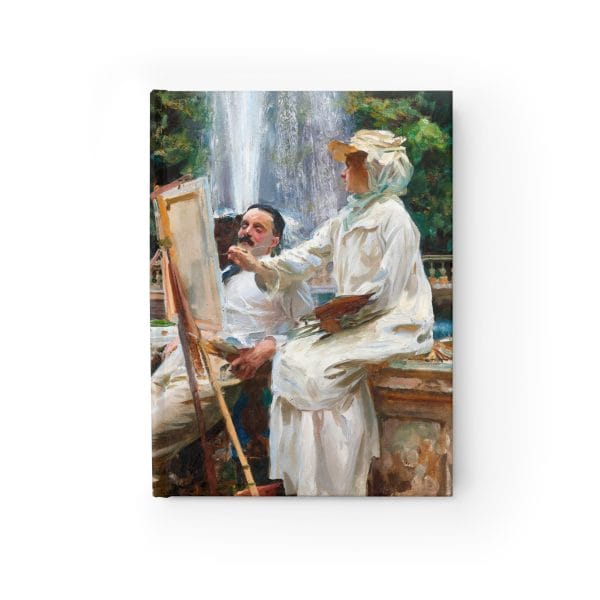 John Singer Sargent Masterpiece - The Fountain at Villa Torlonia, Artistic Inspiration Journal - Blank Sketchbook - Image 2