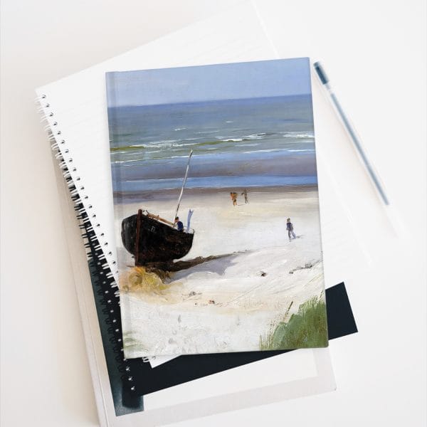 Berndt Lindholm - Boat on the Shore - (1870) - Coastal Serenity Journal - Blank Pages for Reflection and Inspiration - Image 5