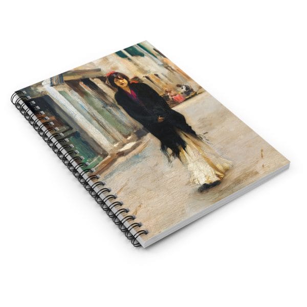 John Singer Sargent Iconic - Street in Venice, Artistic Spiral Notebook - Ruled Line for Creative Souls, Ideal for Journaling and Inspiration - Image 3