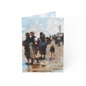 John Singer Sargent - En Route pour la Pêche - Artistic Greeting Cards for All Occasions,  Blank inside for Personal Messages