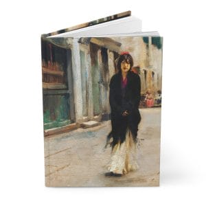 John Singer Sargent Iconic - Street in Venice, Elegant Art-Inspired Hardcover Journal, Ruled Line for Creative Minds