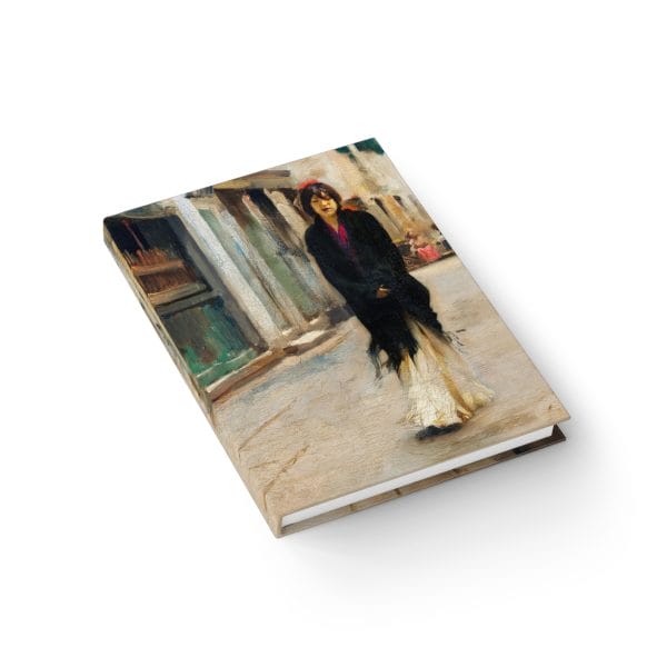 John Singer Sargent Iconic - Street in Venice,  Blank Notebook, Artistic Reflection Journal - Vintage Style Street Scenes