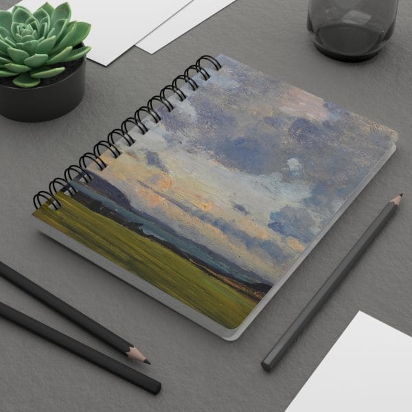 Berndt Lindholm’s masterpiece, Syyspilvia, Scenic Landscape Spiral Bound Journal - Perfect Gift for Nature Lovers & Creative Minds - Image 8