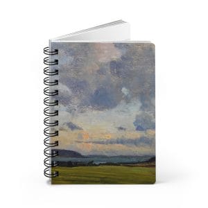Berndt Lindholm’s masterpiece, Syyspilvia, Scenic Landscape Spiral Bound Journal - Perfect Gift for Nature Lovers & Creative Minds