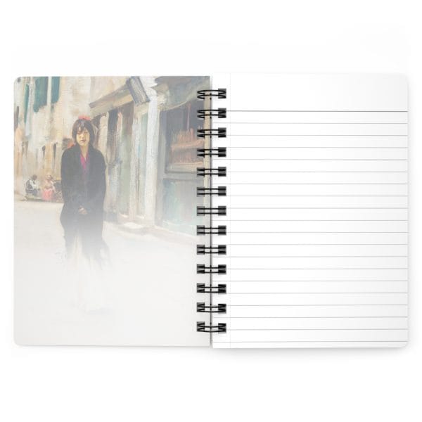 John Singer Sargent Iconic - Street in Venice, Artistic Spiral Notebook, Artistic Spiral Bound Journal - Vintage Street Scenes - Image 4