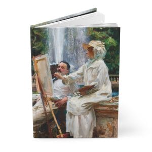 John Singer Sargent Masterpiece - The Fountain at Villa Torlonia, Artistic Hardcover Journal - Ruled Lined for Creative Minds