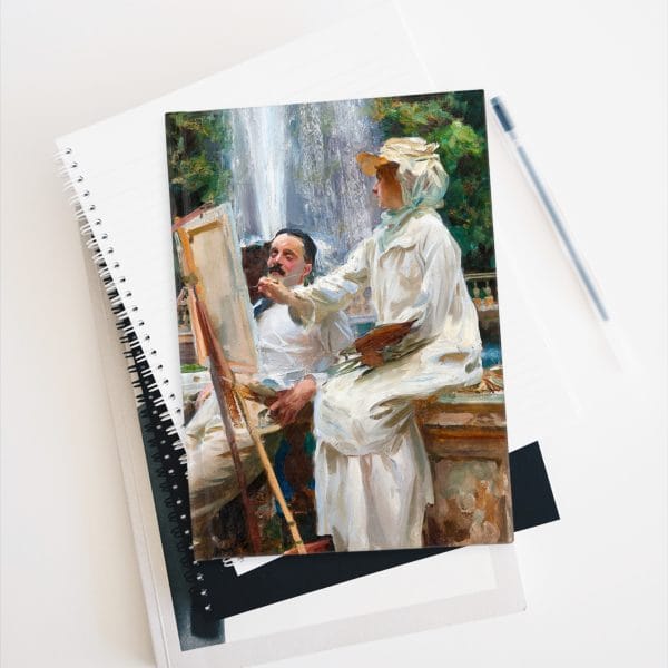 John Singer Sargent Masterpiece - The Fountain at Villa Torlonia, Artistic Inspiration Journal - Blank Sketchbook - Image 5