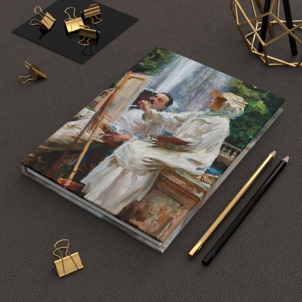John Singer Sargent Masterpiece - The Fountain at Villa Torlonia, Artistic Hardcover Journal - Ruled Lined for Creative Minds - Image 6