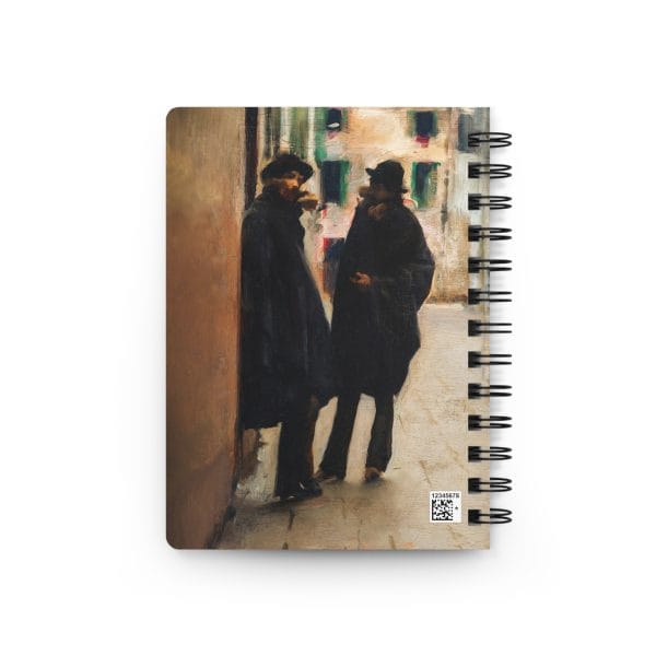 John Singer Sargent Iconic - Street in Venice, Artistic Spiral Notebook, Artistic Spiral Bound Journal - Vintage Street Scenes - Image 3