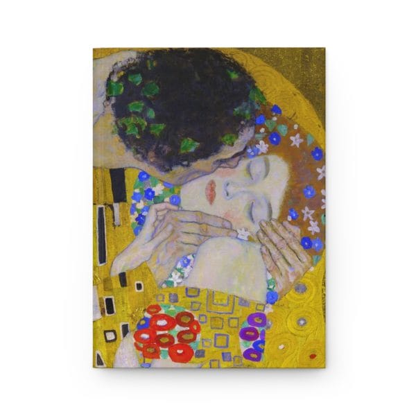 Gustav Klimt The Kiss - Artistic Hardcover Journal - Ruled Line - Romantic Kiss Design - Image 2