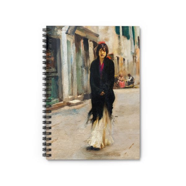 John Singer Sargent Iconic - Street in Venice, Artistic Spiral Notebook - Ruled Line for Creative Souls, Ideal for Journaling and Inspiration - Image 2