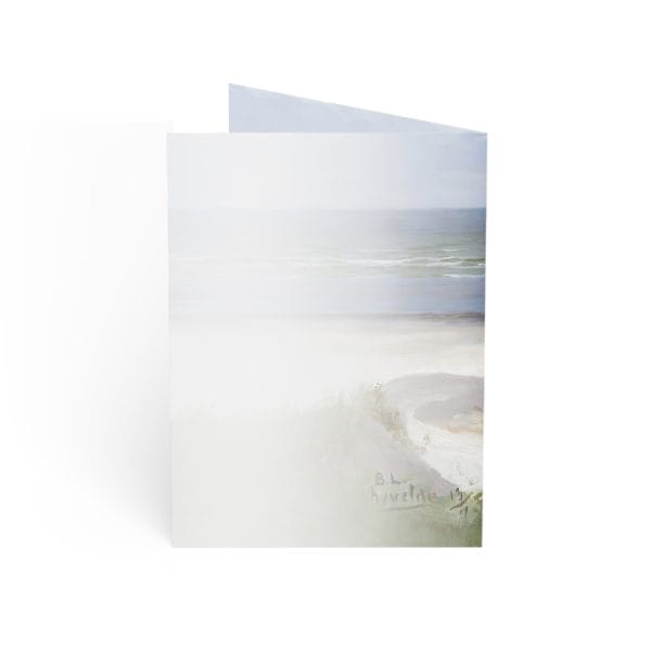 Berndt Lindholm - Boat on the Shore - (1870) - Coastal Scene Greeting Cards - Set of 10, 30, or 50 - Perfect for Any Occasion - Image 2