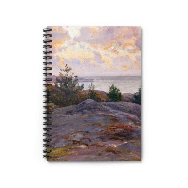 Berndt Lindholm - Cliffs by the Shore - Stunning Nordic Coastal Art, Spiral Notebook - Ruled Line - Image 2