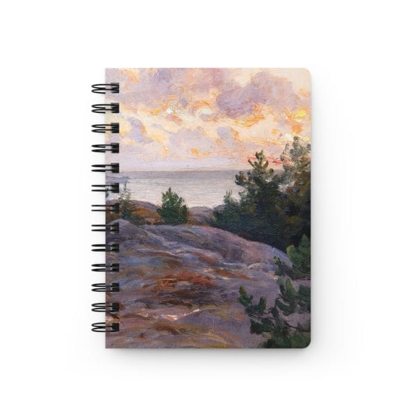Berndt Lindholm - Cliffs by the Shore - Stunning Nordic Coastal Art, Spiral Bound Journal - Image 2