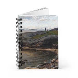 Berndt Lindholm Coastal View, Serene Landscape Nature-Inspired Spiral Bound Journal