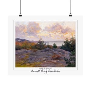 Berndt Lindholm - Cliffs by the Shore - Stunning Nordic Coastal Art, Matte Horizontal Posters