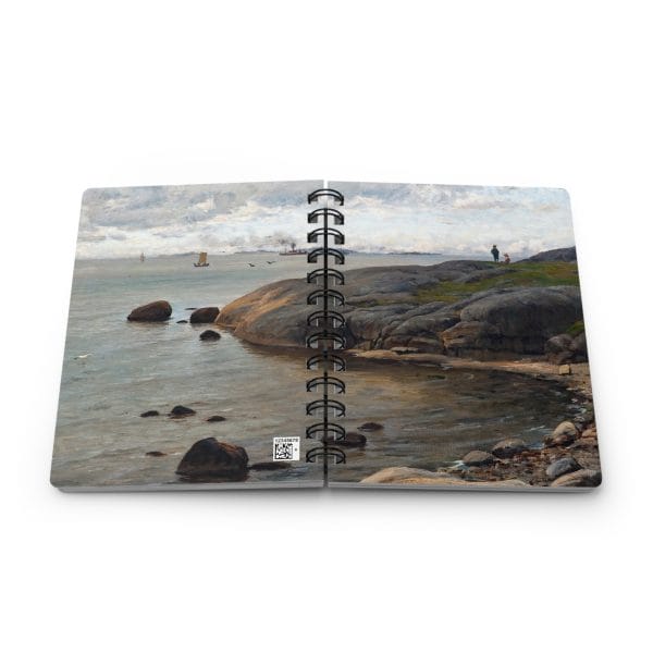 Berndt Lindholm Coastal View, Serene Landscape Nature-Inspired Spiral Bound Journal - Image 7