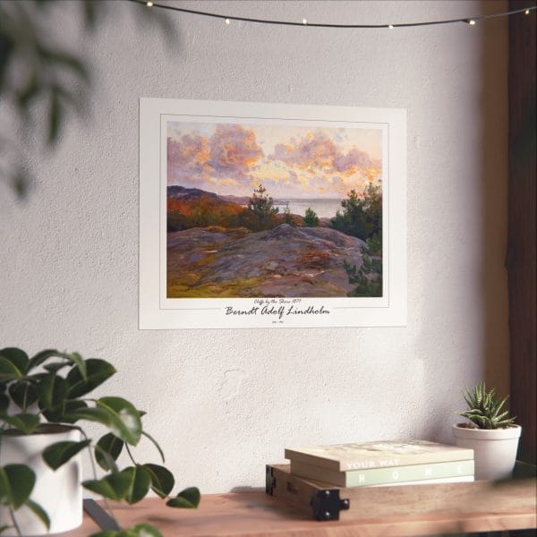 Berndt Lindholm - Cliffs by the Shore - Stunning Nordic Coastal Art, Matte Horizontal Posters - Image 3